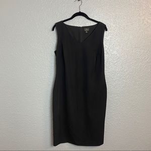 WORTHINGTON BLACK V-NECK DRESS {10}